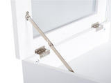 Dressing Table with Flip-up Mirror, Makeup Desk with 2 Drawers, Vanity Table Writing Desk for T3398P342390