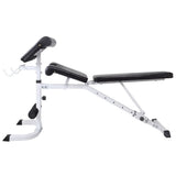 Workout Bench with Weight Rack, Barbell and Dumbbell Set 120 kg 275376