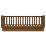 Day Bed without Mattress Honey Brown 100x200 cm Solid Wood Pine 821572