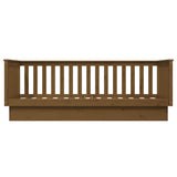 Day Bed without Mattress Honey Brown 100x200 cm Solid Wood Pine 821572