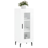 Sideboard High Gloss White 34.5x34x90 cm Engineered Wood 828814