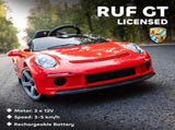 Kids Electric Car, 12V Licensed RUF GT Ride on Car with Suspension, Remote Control, Music, for 3-5 T3398P422386