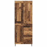 Highboard with Drawer 2 pcs Old Wood Engineered Wood 3415830