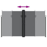 Retractable Side Awning Black 200x1000 cm 4004759