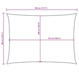 Sunshade Sail Oxford Fabric Rectangular 3x4.5 m Brown 135816