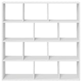 Wall Cube Shelf 12 Compartments White Engineered Wood 860004