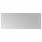 LED Bathroom Mirror Transparent 40 x 10 cm Tempered Glass 42045784