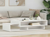 Coffee Table White 105 x 50 x 32.5 cm Engineered Wood 8000204