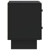 Bedside Cabinet 2 pcs Black 43 x 34.5 x 47.5 cm Engineered Wood 893838