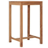 ZNTS Garden Bar Table 60x60x105 cm Solid Teak Wood 287235