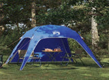 Instant Tent 4-Person Quick-Release Azure Blue 185T Polyester 42008402
