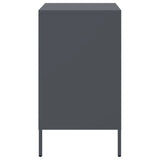 ZNTS Bedside Cabinets 2 pcs Anthracite 36x39x68 cm Steel 843071