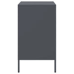 ZNTS Bedside Cabinet Anthracite 36x39x68 cm Steel 843070