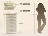 Wood Storage Chest of Drawers 35775770