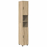 Bathroom Cabinet with Storage Sonoma Oak 30 x 35 x 192 cm 883336