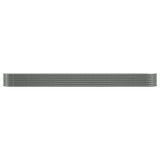 Garden Raised Bed Galvanised Steel 440x80x36 cm Grey 318934