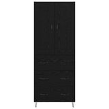 Highboard Black Oak 69.5 x 34 x 180 cm Engineered Wood 3416076
