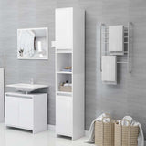 802669 Bathroom Cabinet White 30x30x183,5 cm Engineered Wood