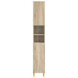 Bathroom Cabinet with Open Shelf ARNHEM Sonoma Oak 896597