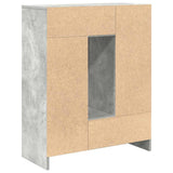 Sideboard with Drawers and Doors Concrete Grey 73x31x90 cm 861853