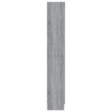 Vitrine Cabinet Grey Sonoma 82.5x30.5x185 cm Engineered Wood 815622