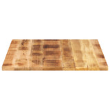 Table Top 100x80x2.5 cm Rectangular Solid Wood Rough Mango 371352
