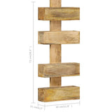 Magazine Wall Rack 30x11x72 cm Solid Mango Wood 286466
