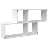 Wall Shelf White 100x20x53 cm Engineered Wood 848017