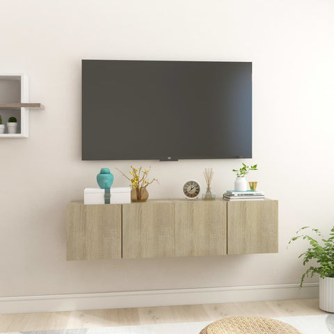 Hanging TV Cabinets 2 pcs Sonoma Oak 60x30x30 cm 804518