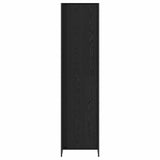 Warderobe with Door Black Oak 50 x 50 x 200 cm Engineered Wood 3403016