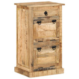 4-Layer Shoe Cabinet with Drawer Solid Rough Mango Wood 328297
