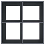 Garden Planter Anthracite 80 x 80 x 48 cm Steel 865843