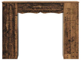 Fireplace Surround Old Wood 102 x 20 x 102 cm Engineered Wood 8006640