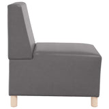 Modular Sofa Unit Armless 3 pcs Grey 55 x 74 x 82 cm 3399814