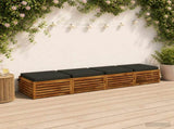 4-Piece Seat Cushions SOEST 4 pcs 100% Polyester Anthracite 945068