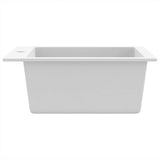 Overmount Kitchen Sink Single Basin Granite White 141674