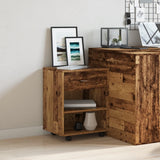 Rolling Cabinet Old Wood 46x36x59 cm Engineered Wood 856660