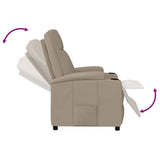Recliner Chair Cappuccino Faux Leather 340965
