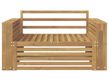 Outdoor Sofa Solid Acacia Wood White 3439141