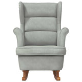 Rocking Chair with Cushion Light Grey 92 x 71 x 100 cm Plywood 42012850