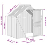 Greenhouse Anthracite Aluminium 2.47 m 312065