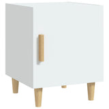 Bedside Cabinets 2 pcs White Engineered Wood 812043