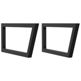 Basin Shelf Wall Mounted Steel and Solid Wood Oak 3302647