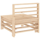 Garden Middle Sofas 2 pcs Solid Wood Pine 825639