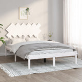 Bed Frame without Mattress White 120x200 cm Solid Wood 3104864