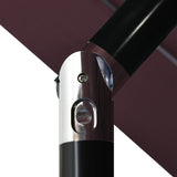 3-Tier Garden Parasol with Aluminium Pole Bordeaux Red 3.5 m 313880