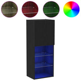 TV Cabinet Set Black Oak 40.5 x 30 x 102 cm Engineered Wood 863089