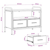 TV Cabinet 67.5 x 33 x 50 cm Sonoma Oak Engineered Wood 8013687