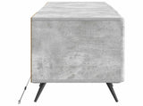 LED TV Cabinet Concrete Grey Engineered Wood 897568