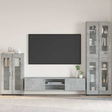 Sideboard with Shelf FLORIN Concrete Grey 55.5 x 29 x 100 cm 880254